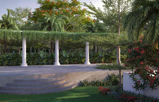 Landscape colonnade